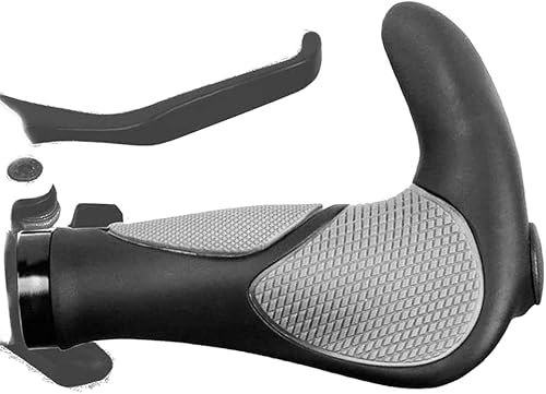 Un par de manillares de bicicleta empuñaduras suaves antideslizantes para manillar de bicicleta, manillar y llave de cuerno de buey