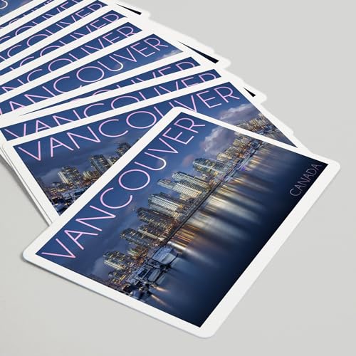 Baraja de póker Vancouver Canada, 52 cartas poker miniatura 5