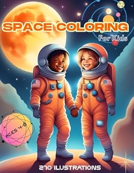 Paperback Space Coloring Book: 270 Ilustrations for Kids! Book