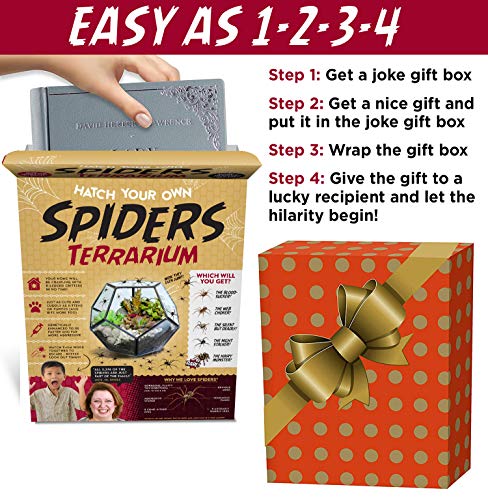 Prank Gift Box Hatch Your Own Spider Terrarium - Perfect Gag Gift and Funny White Elephant Idea - Image 3