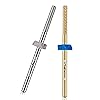 Cuticle Bit for Nail Drill 2Pcs: Carbide 3XF drill bits nail tech Remover Needle Bit Under Nail Cleaner Dead Skin Nail Prepare 3/32'' for Electric Nail File Nail Buffer Bit (Silver + Gold)