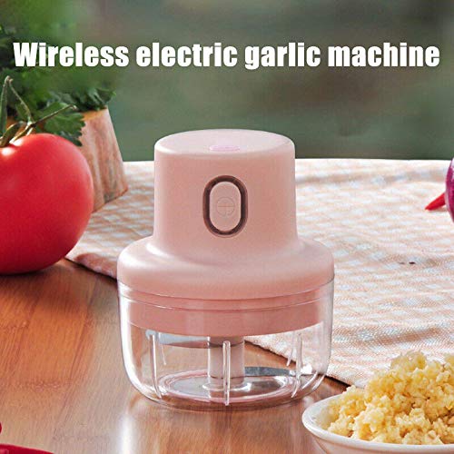Exprimidor de ajo eléctrico inalámbrico, Picador de Alimentos, Cortador de Carne, Cuchilla de Acero Inoxidable, Mini trituradora, Molinillo de Cocina Mixto t1
