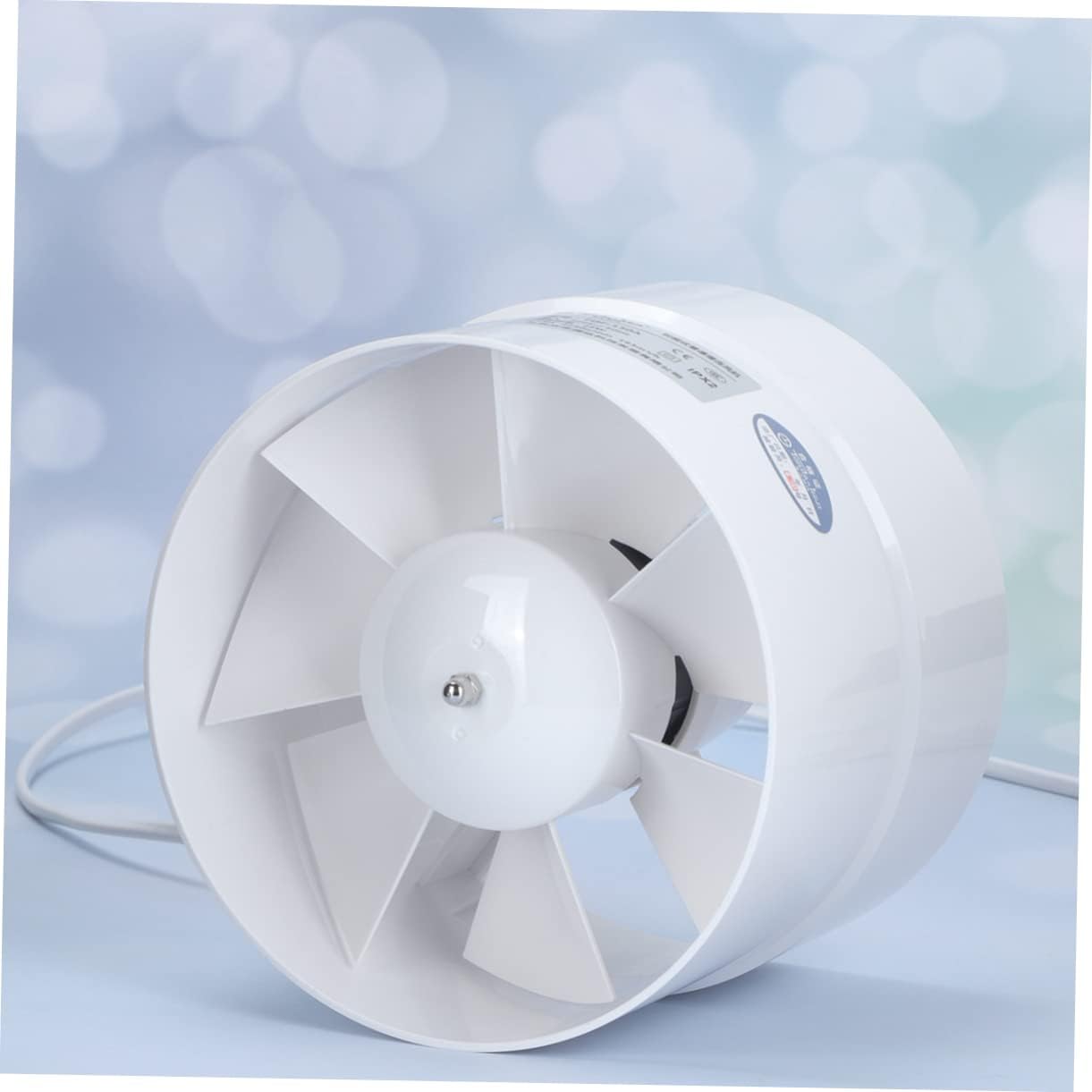 jojofuny Quiet Circular Fan 6 Inch Exhaust Ventilation Fan for Bathroom Kitchen Toilet Ceiling Window Mount Pvc Ducting Impeller