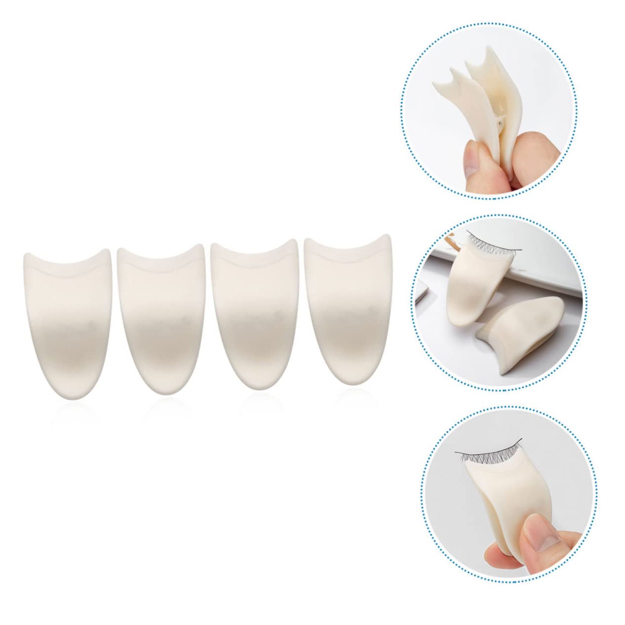 MAGICLULU 5 Set Di Strumenti Ergonomici Per La Clip Delle Ciglia Pratico Strumento Per La Pinza Delle Ciglia Facile Da Usare Per Luso Quotidiano 4 Pezzi * 5
