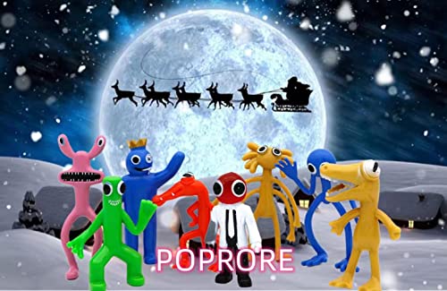 Poprore 8 Pcs Rainbow Friends Toys Gaming Action Figures Gift For Kids Halloween Thanksgiving Christmas Birthday Gifts (Series-8Pcs-1) #TOP3