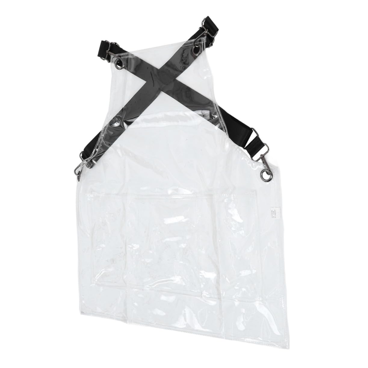 Hemobllo Delantal De Peluquero Transparente y Resistente Agua Para Estilistas Para Salones De Belleza y Barberías Con Bolsillos Para Mujer