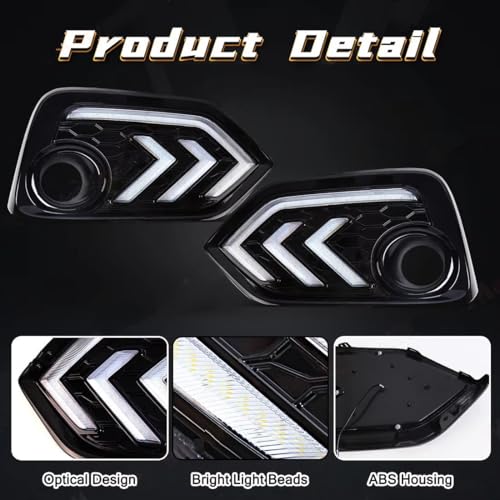 DRL luz de circulación diurna amarillo blanco Civic Hatchback 16-21 3