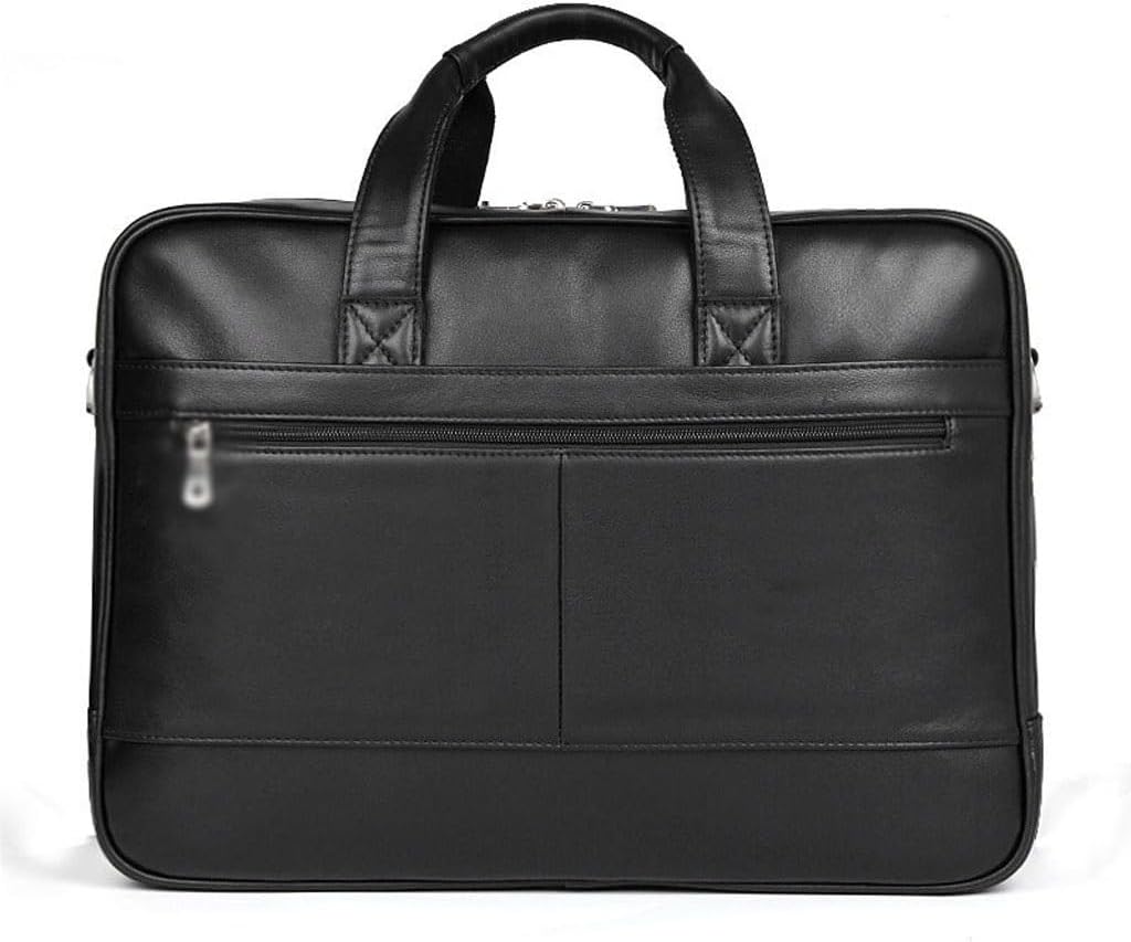 Business men's leather handbag briefcase Comfortable texture leather men's bag