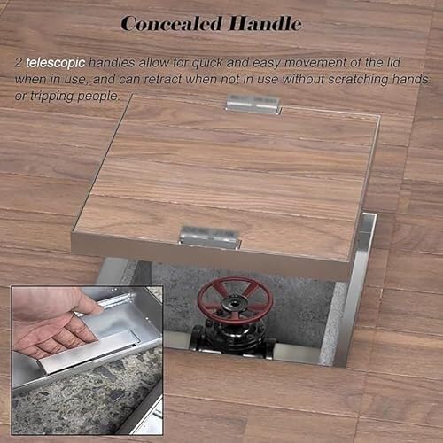 Couvercle de vidange extérieur durable pour une terrasse sans défaut