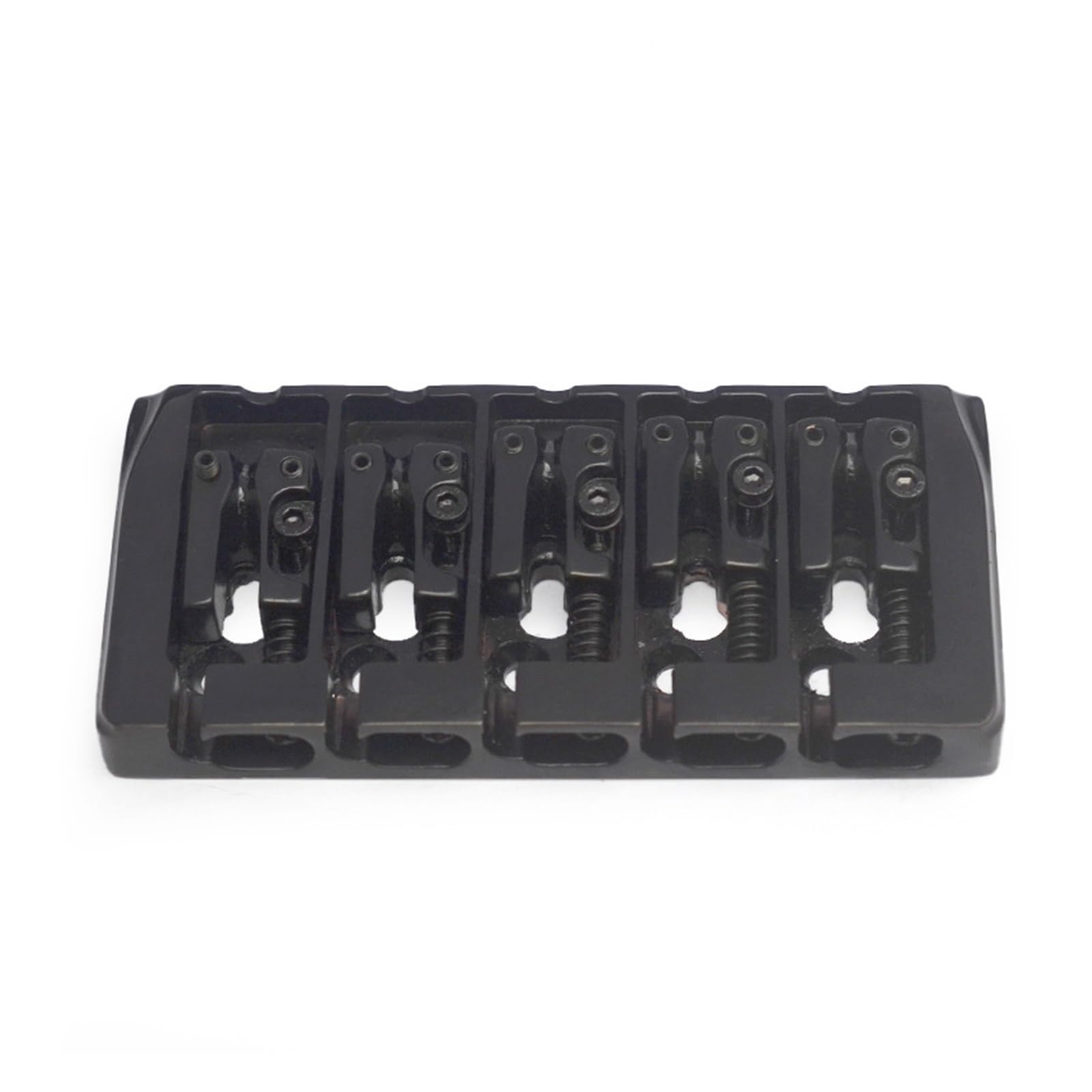 Accesorios Para Bajos Eléctricos Cola De Puente De 5 Cuerdas Hecha De Metal | Puente de guitarra(Bk)