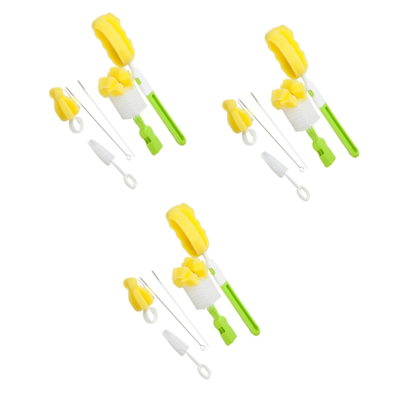 VICASKY 18piezas Cepillos De Limpieza para Biberones De Cepillos para Alimentación De Bebés Color Verde