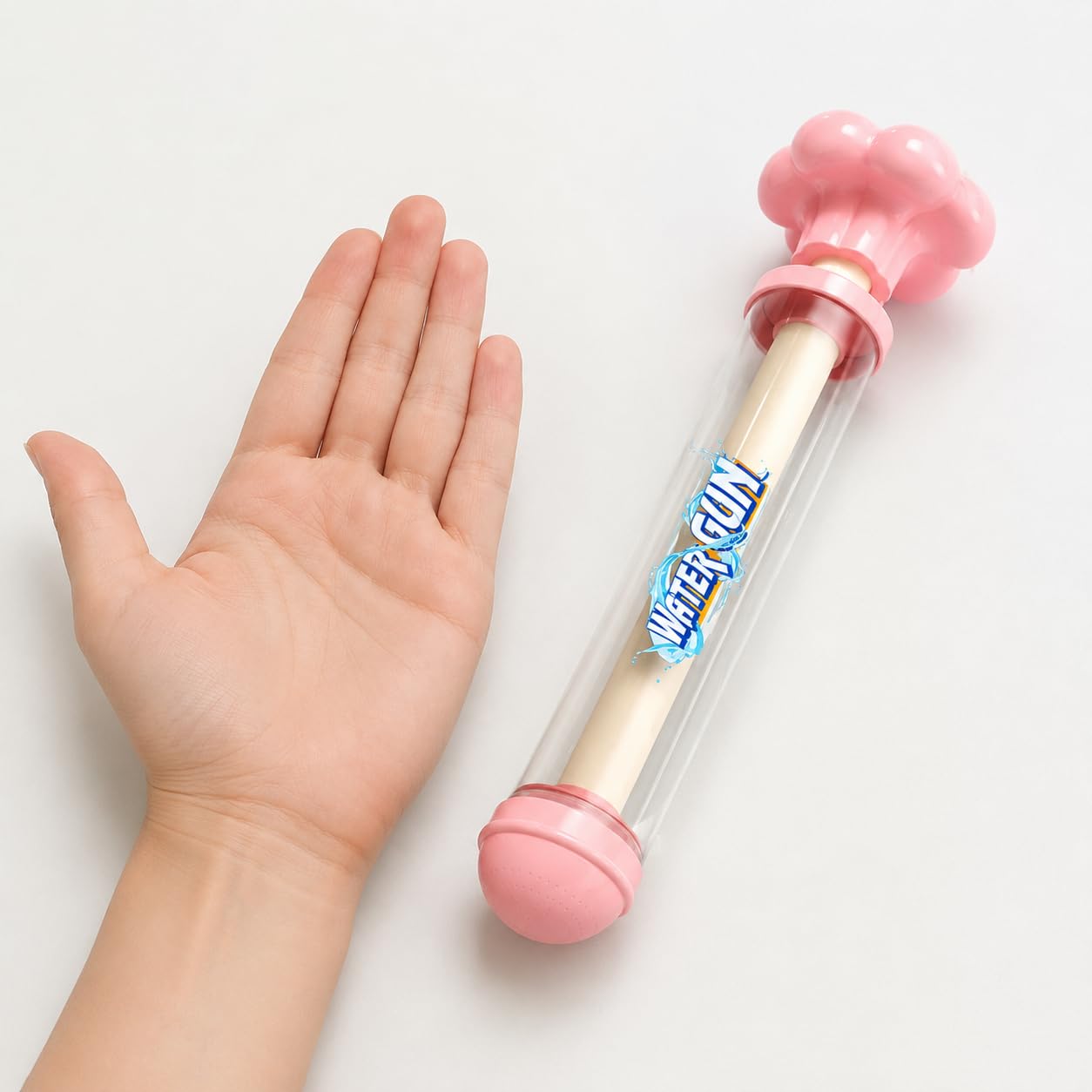 Pistola Acqua per Bambini, Acqua Giocattolo per Divertimento Estivo in Spiaggia e Piscina, Rosa, Modello a fiore