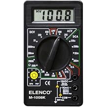 Elenco M-1008K - Digital Multimeter Solder Kit | Great STEM Project | Soldering Required,Black