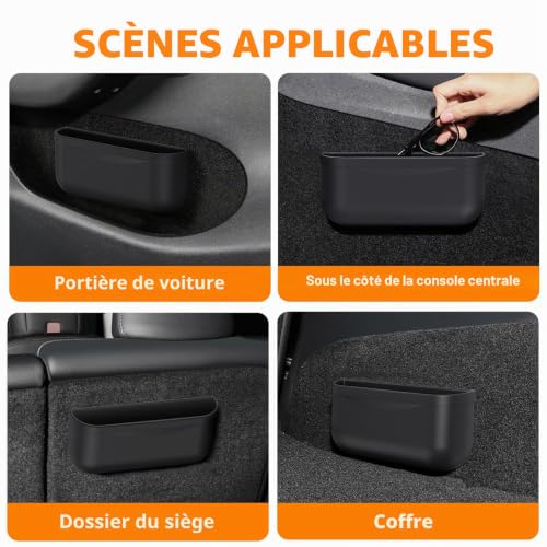 Boîte de rangement EVFIT en silicone pour console centrale Tesla Model 3 et Y