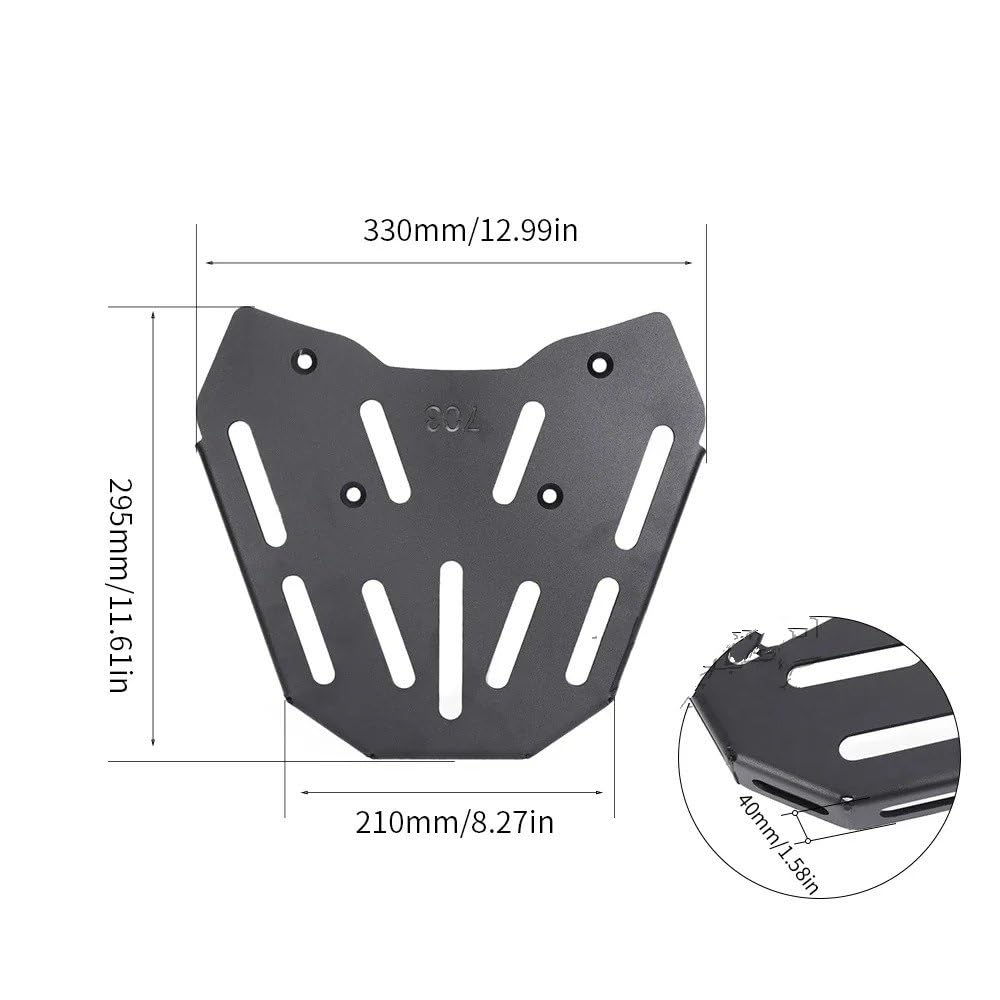 Portaequipajes Trasero Para Moto ZONTES ZT350T-E 350 E 350E - Soporte De Aleación De Aluminio, Color Negro
