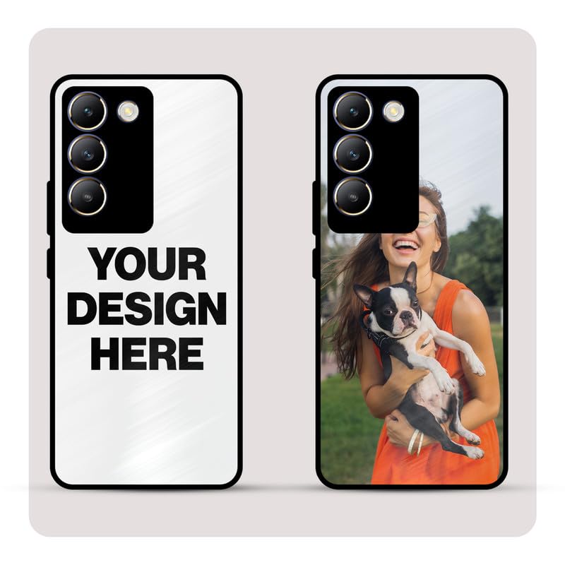 Image of Personalized Back Cover for Vivo Y200e | Custom Case with Name, Photo or Logo | PrintShield Hybrid with Soft TPU Grip & Scratch Protection