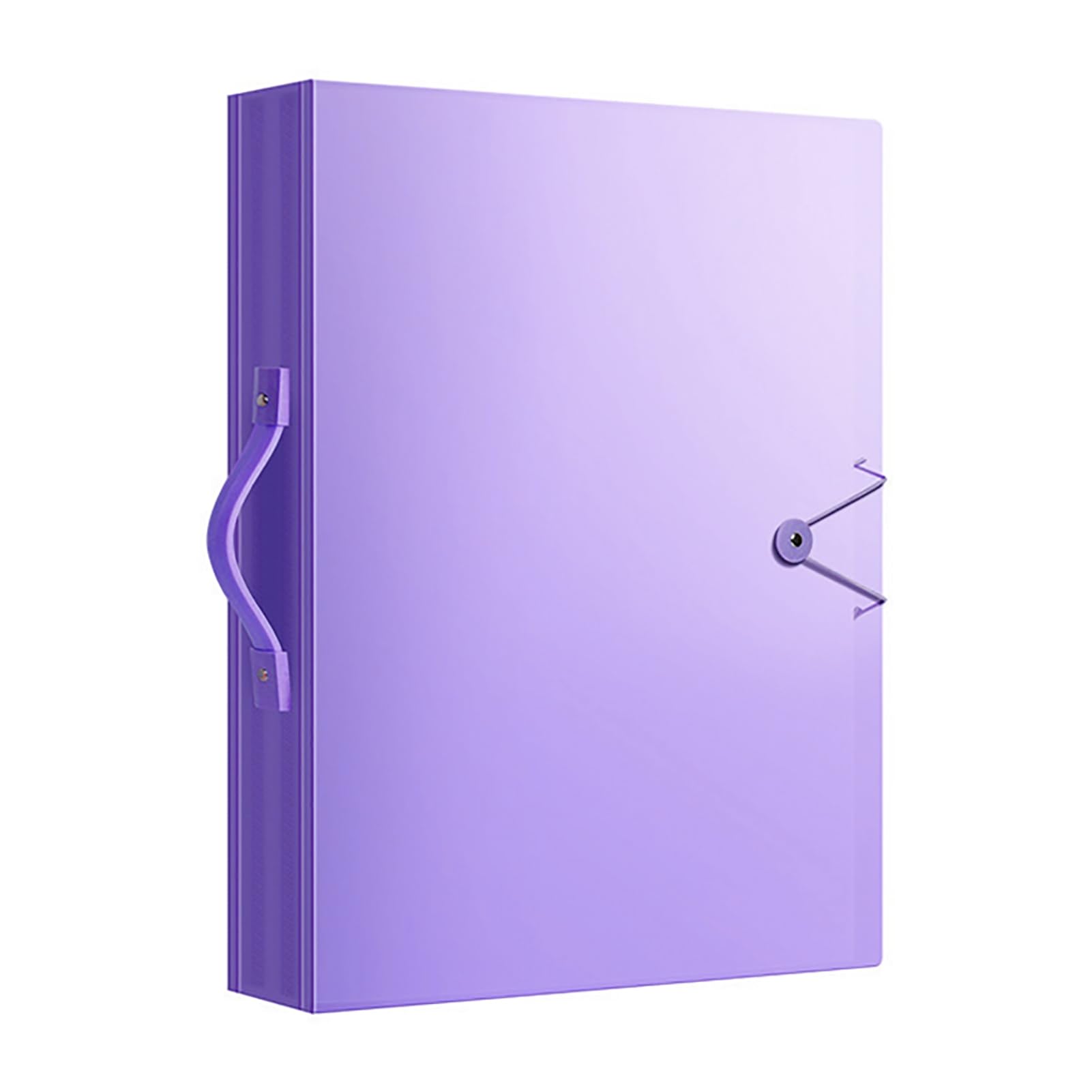 Worparsen Purple Rhinestones Painting Photo Album A3 60Pages Clear Pockets Plastic Sleeves Buckle Crack-Resistant Diamonds Art Portfolio Folder