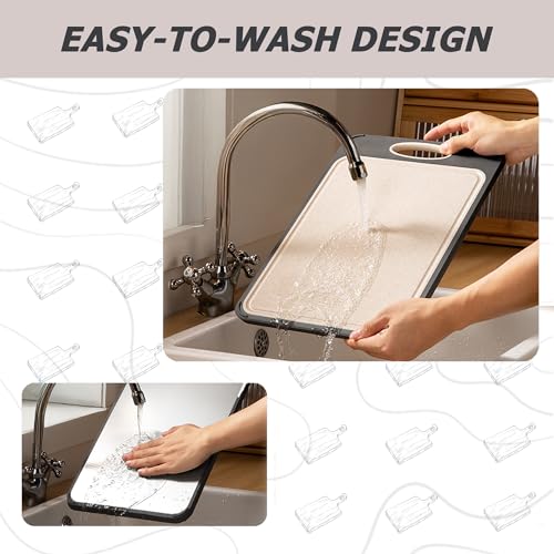 Large Stainless-Steel Cutting Board for Kitchen, Food Grade and Dishwasher Safe, Great for Meat and Veggies, Easy to Use, Strong and Long Lasting - Image 6