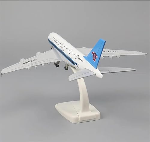 Miniatura 4 de Modelo de avión a escala 7.9 in 1400 para Southern Airlines A380 Material de aleación Modelo de simulación de avión adecuado para decoración