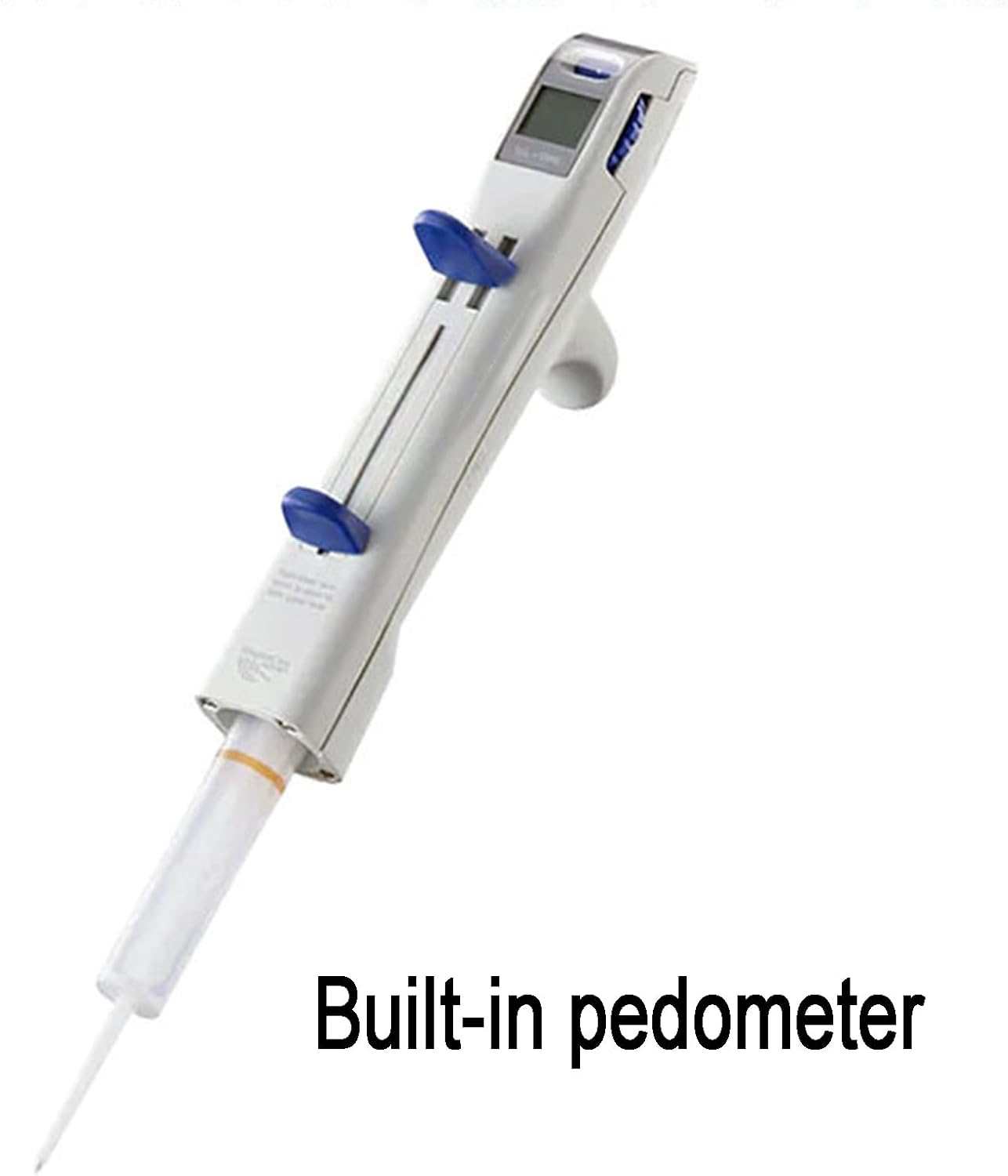 Lab Manual Pipettes Pump, 1ul-10ml Mixed Continuous Pipette Controller, with Repeat The Dispense Mode, LCD Screen, Built-in Pedometer, for Laboratory
