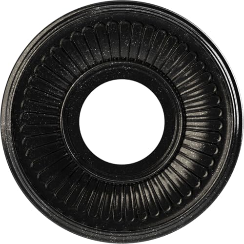 Image of Ekena Millwork 10 inchOD x 3 1 /2 inchID x 3 /4 inchP Berkshire Thermoformed PVC Ceiling Medallion (Fits Canopies up to 4 1 /2 inch), Textured Metallic Galaxy