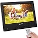 Produktbild COULAX 10 Zoll Digitaler Bilderrahmen 1280x800 Full IPS Display Elektronischer Fotorahmen Video Musik Foto Player mit Uhr/Kalender-Funktion Unterstützt USB und SD Karte mit Fernbedienung