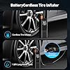 Tire Inflator Portable Air Compressor - Air Pump for Car Tires,Portable for Car with Pressure Gauge,Tire Inflator with LED Light, for Bike,Motorcycle, Balls #3
