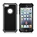 AGRIGLE Shock- Absorption/High Impact Resistant Hybrid Dual Layer Armor Defender Full Body Protective Cover Case Compatible with iPhone 5/5S/SE(2016) (Gray)