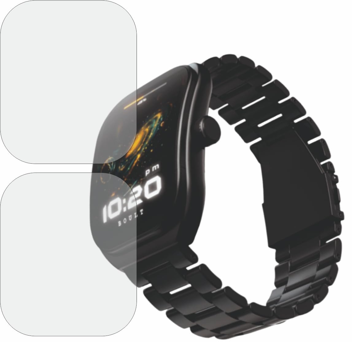 MOBLING Screen Protector Compatible With Boult Trail Smartwatch, Full Coverage TPU Fiber Screen Guard not a Tempered Glass (Pack of 2) (B0D72JJSCZ) Amazon Price History, Amazon Price Tracker
