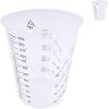 CANOPUS Measuring Cups, Mixing Cups for Epoxy and Resin, Graduated Paint Mixing Cups, Disposable Plastic Mixing Cups for Automotive and Art Projects, 10 ounce (1/2 Pint), 300 cc (Pack of 25)