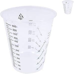YEAP 25 Stück 600ml Mischbecher Epoxidharz - Mit Rührstäbchen Für DIY Projekte