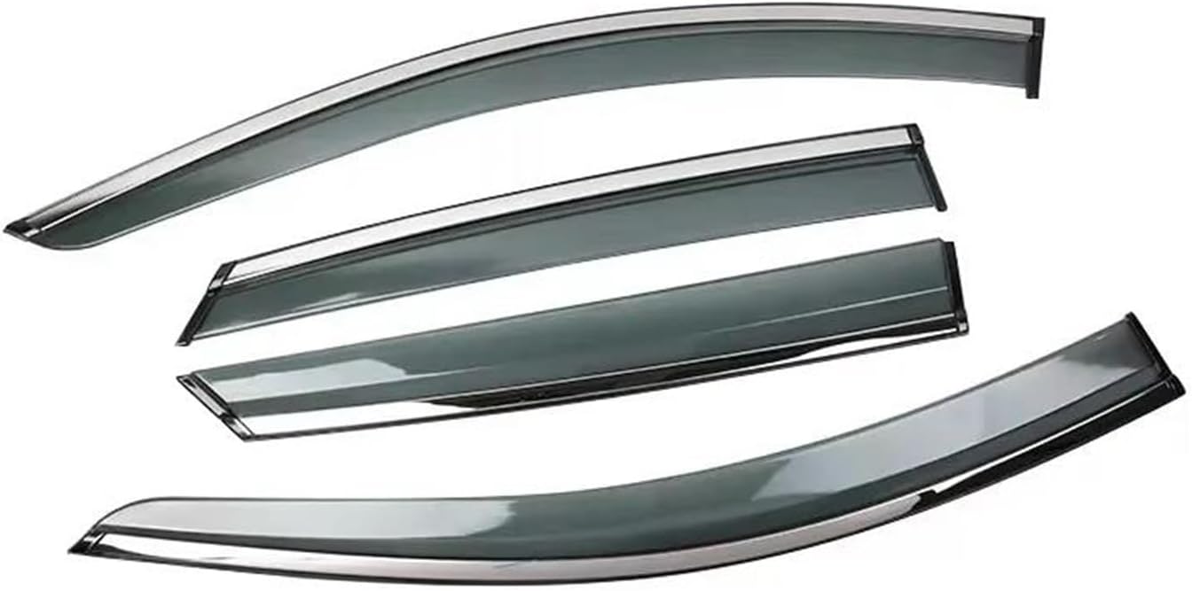 Wind Deflectors Set Window Visor For Hyundai For Accent MC For Verna Sedan 2006-2011 Door Vent Sticker Awning Rain Eyebrow Guard Cover Deflector Accessories Window Visor