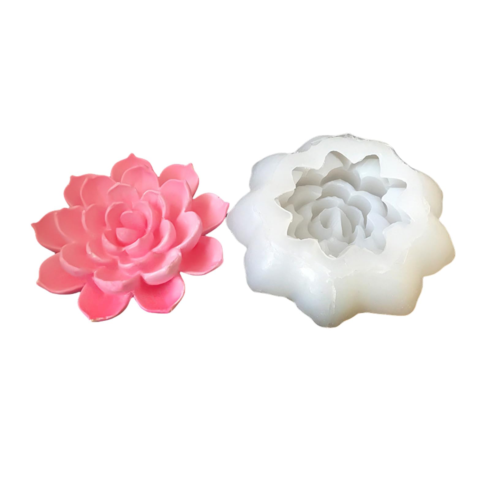 HUANGING Shape Silicone Molds for Soap Fondant Silicone Chocolate for Candy Cake Baking Realistic Flower Pattern