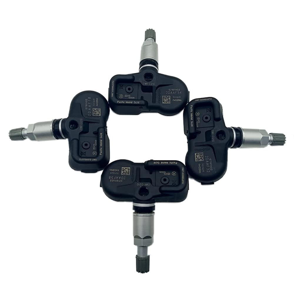 Czujniki ciśnienia w oponach (TPMS) do Toyota Alphard, Camry, Corolla i Prius, 4 czujniki ciśnienia w oponach 42607-06020 PMV-C010