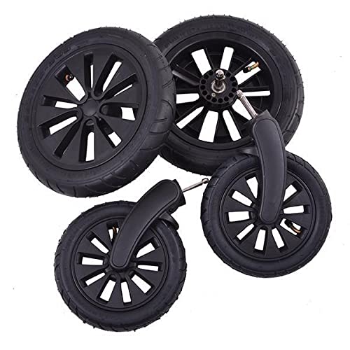 Petite&Mars Street+ Kinderwagen Komplettset Vorder- und Hinterräder 4er-Set Pneumatische Räder