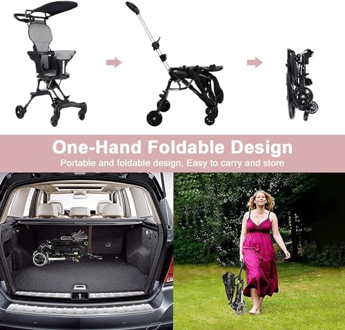 Image of Baby-Stroller-Travel-Light-Stroller, Portable Compact Stroller,Toddler Stroller for Removable,Travel Stroller for Airplane,Mini Umbrella Stroller Lightweight,only 6 lbs,Weight Capacity 55 lbs