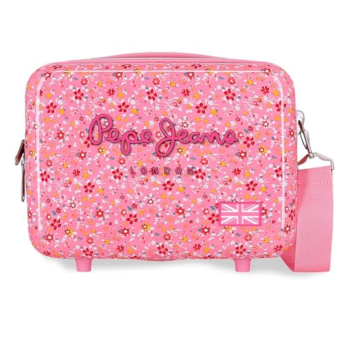 Pepe Jeans Alenka Rosa Nececer Adaptable Rosa 29x21x15 cms Rígido ABS 9,14L 0,83 kgs by Joumma Bags