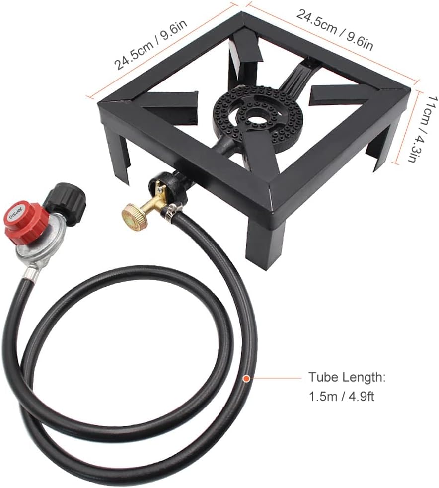 Gas Boiling Ring Cast Iron Burner Large LPG Stove Outdoor Camping Cooker Iron e Portable Fire Control Stove Furnace