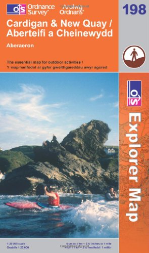 OS Explorer map 198 : Cardigan & New Quay / Aberteifi & Ceinewydd