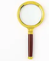 Lupa de Mão Luxo com Lente de Aumento 10x Zoom, 70mm, Ideal para Leitura, Escritório, Estudo Escolar, Profissionais, Detalhes Técnicos e Alta Precisão para Eletrônica