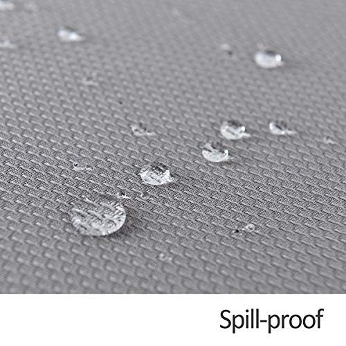Image of maxmill Jacquard Square Tablecloth Stain Resistant Spillproof Wrinkle Free Washable Soft Table Cloth, Decorative Fabric Table Cover for Dining Room, Indoor and Outdoor Use, 52 x 52 Inch, Light Grey