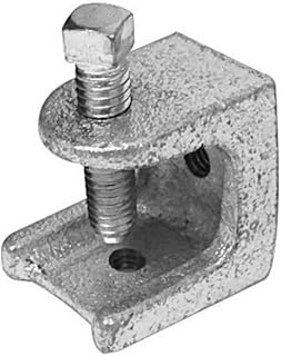 Morris Products 17474 Support Beam Clamp, Mallable, Iron, 3/8