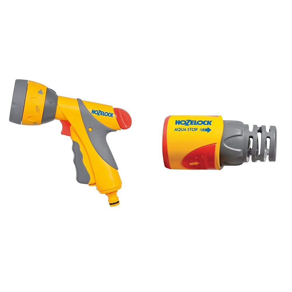 Hozelock Multi Spray Gun Plus & AquaStop Connector Plus (12.5mm & 15mm)