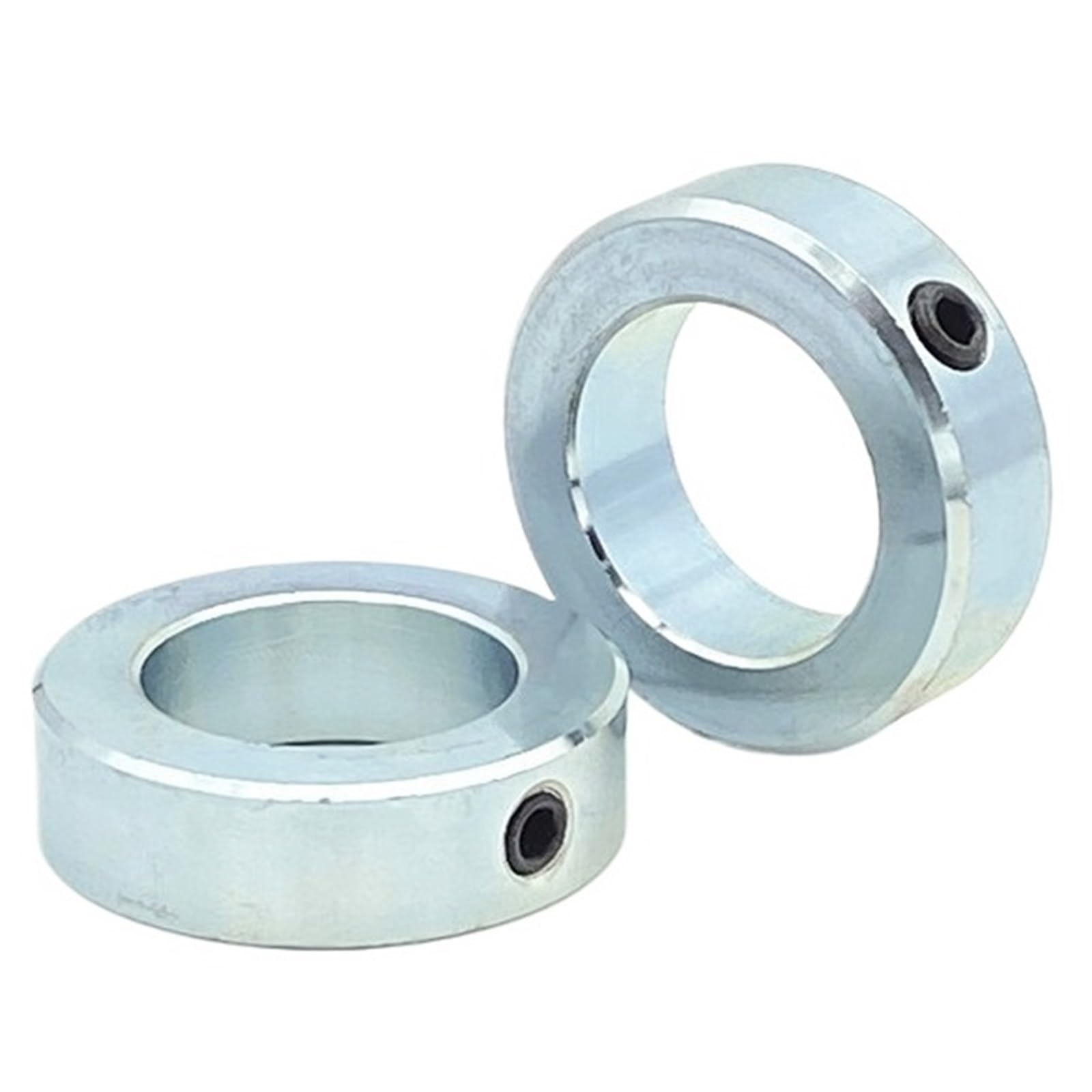 1 Uds. Collares de eje de acero al carbono anillo de fijación anillo de retención atornillado anillo de localización sujetador abrazadera de garganta anillo de empuje(16-28-12mm M6)