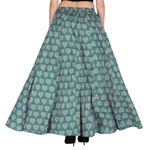 Image of Sttoffa Cotton Printed Women Wear Maxi Long Skirt 40 inch inch Full Length