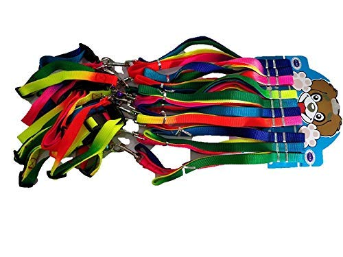 PSK Dog Puppy Collar and Leash 12 PCS Set -3/4"-Rainbow (B07SMPS9ZP) Amazon Price History, Amazon Price Tracker