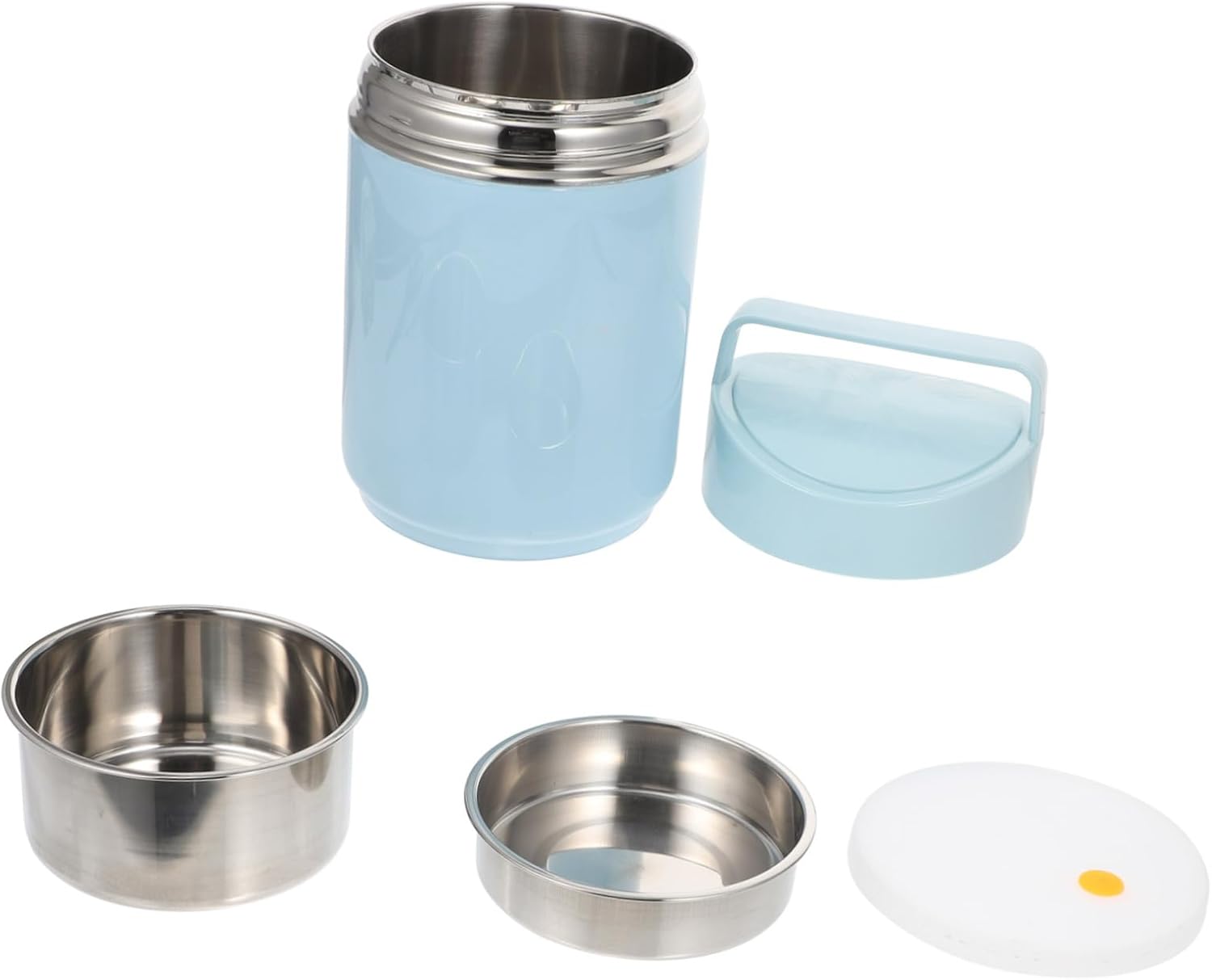 ABOOFAN Vacuum Stainless Steel Hot Cold Soup Container Insulated Food Storage Box Leak Lid Portable Porridge Jar for School Lunch and Outdoor Use