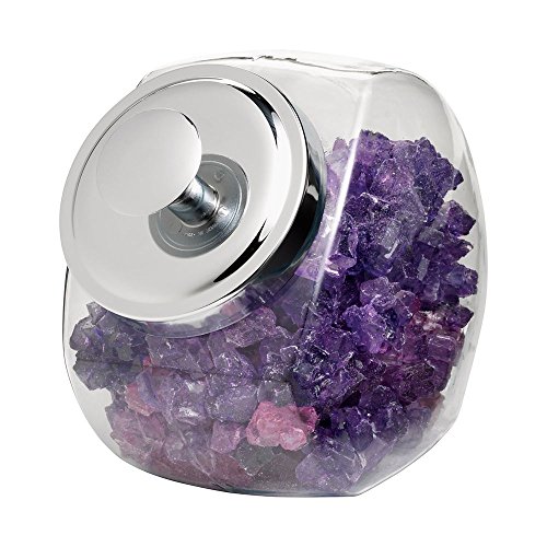 Anchor Hocking Glass Penny Candy Jar with Chrome Cover, 1/2 Gallon