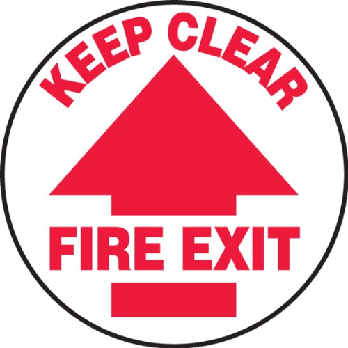 AccuformNMC MFS702 Slip-Gard Adhesive Vinyl Round Floor Sign image 2