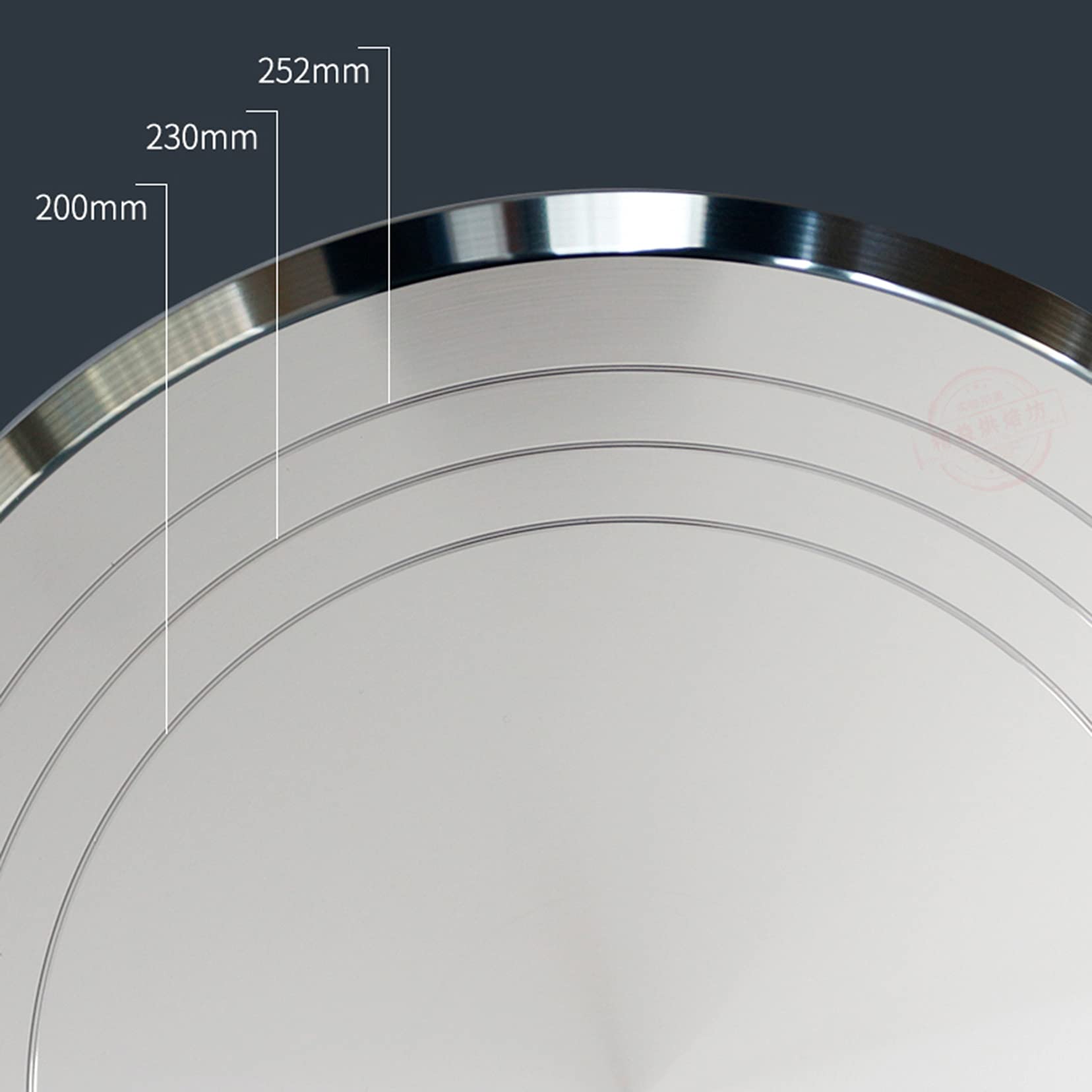Tocadiscos giratorio de aleación de aluminio de 12 pulgadas para pasteles, decoración de postres, con rodamiento suave y parte inferior de goma ABS antideslizante, dorado de 12 pulgadas